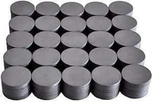 Cutequeen Round Ceramic Industrial ferrite Magnets for Hobbies,Crafts and Science (18x4mm-27pcs, Black)