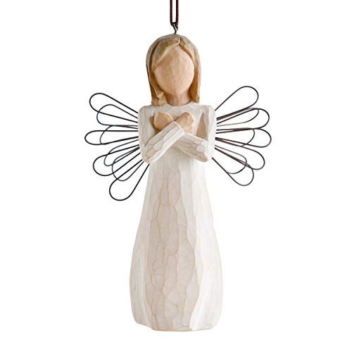 Willow Tree Sign for Love Ornament, Sculpted Hand-Painted Figure