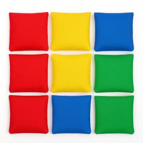 Oojami Nylon Bean Bags Toy Assorted (5 Inches by 5 Inches, 12 Piece)
