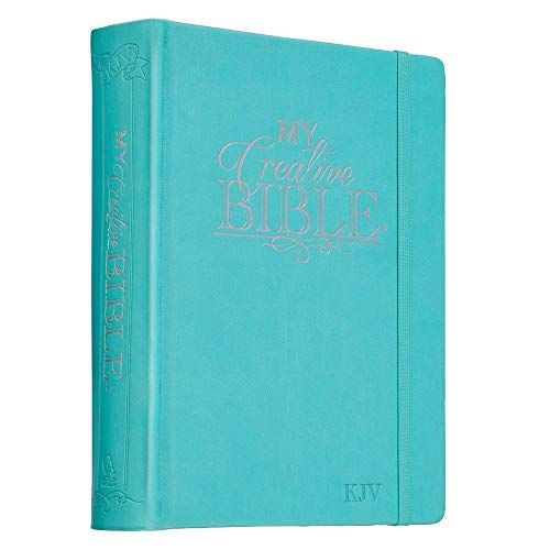 KJV Holy Bible, My Creative Bible, Faux Leather Hardcover - Ribbon Marker, King James Version, Teal w/Elastic Closure (KJV Creative Editions)