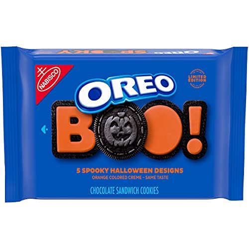 OREO Orange Creme Chocolate Sandwich Halloween Cookies, 5 Halloween Cookie Designs, 1 - 1.25 lb Pack