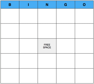BINGO:  A Game That Can Be Played At Any Christian Event