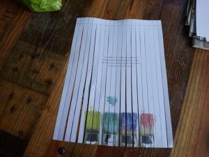 diy woven cards step 1b