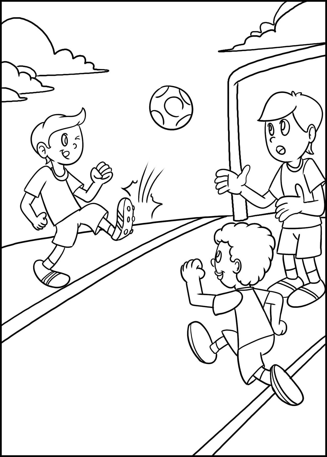 soccer coloring page