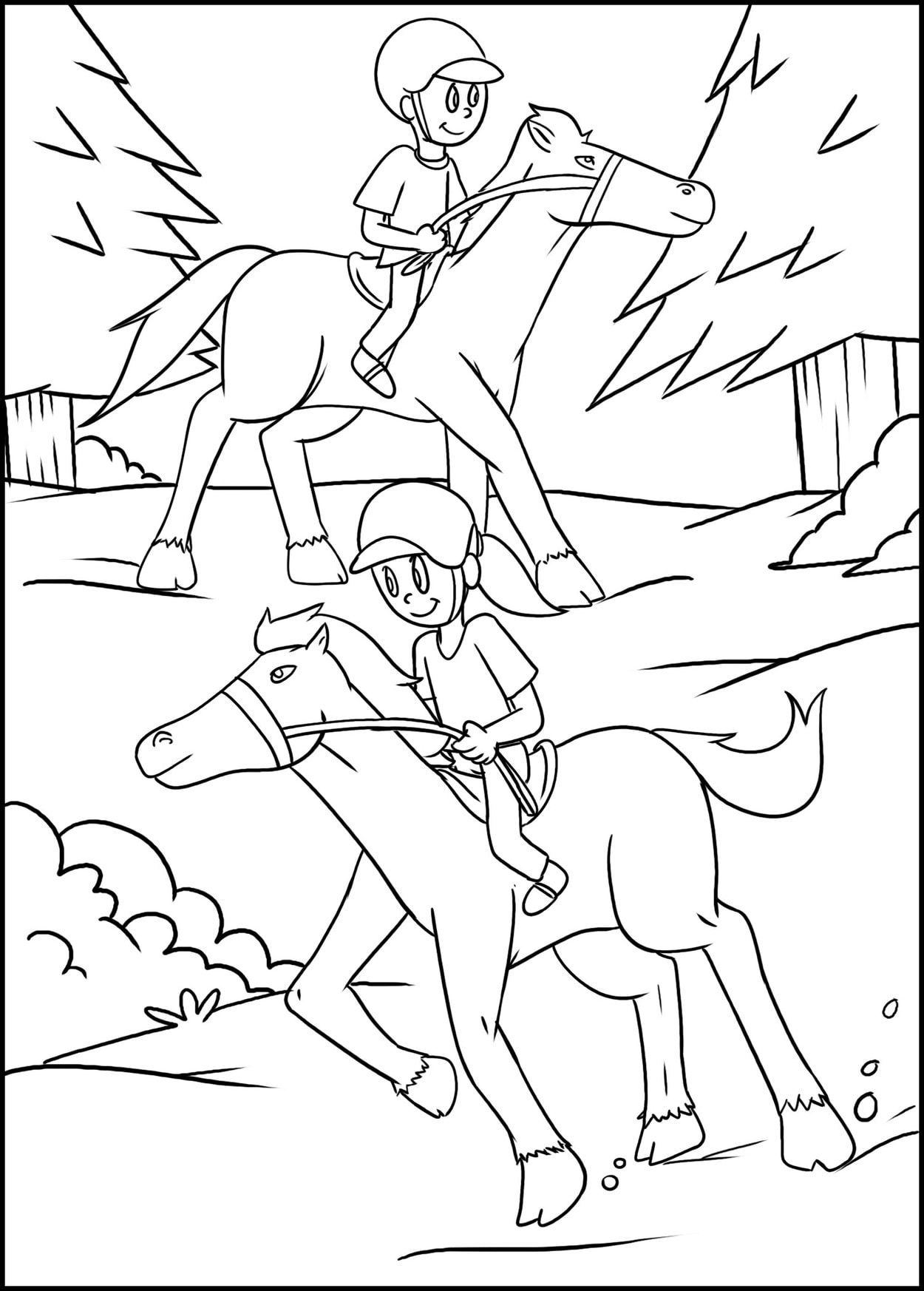 camp activity horseback riding