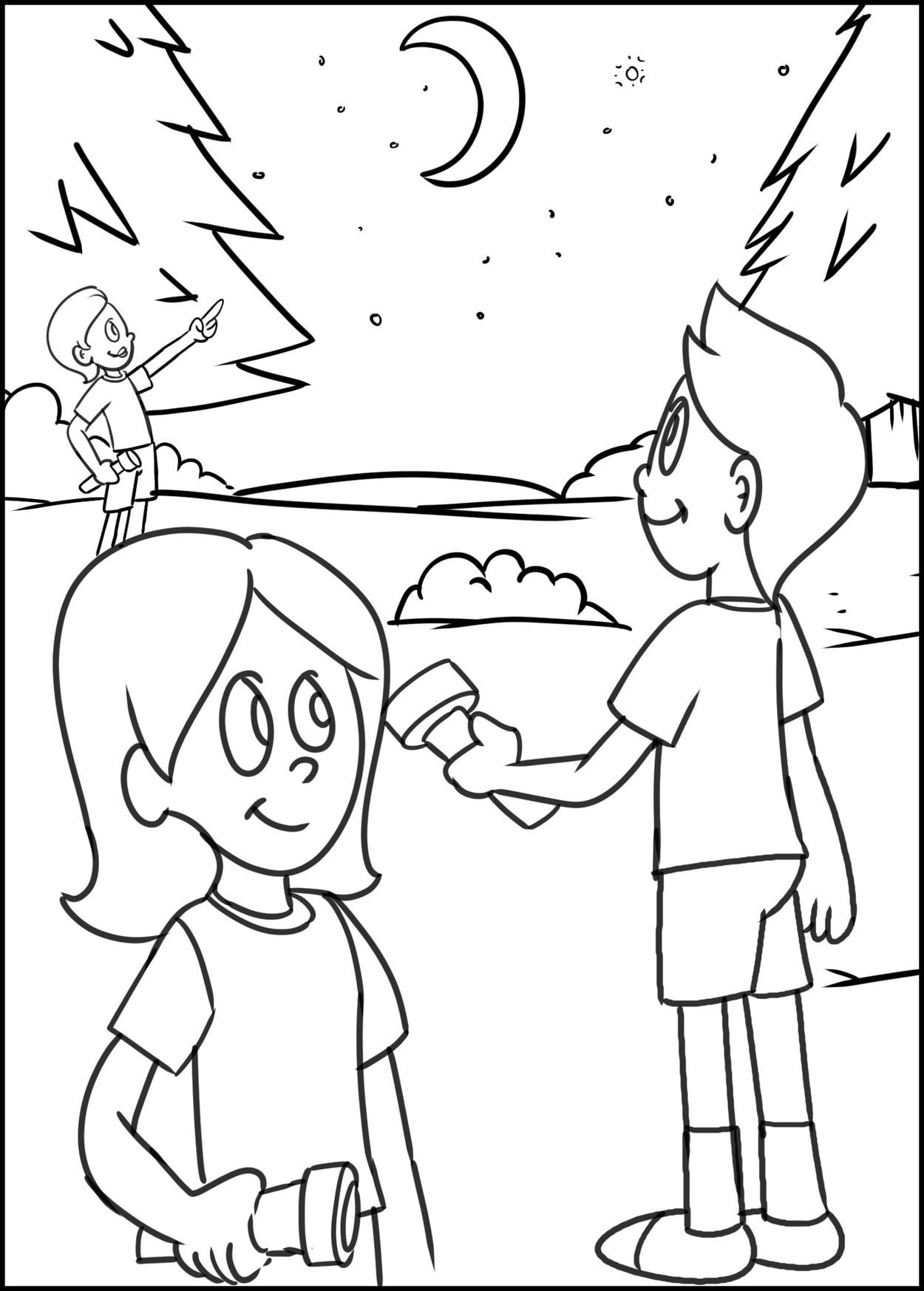 flashlight games at camp