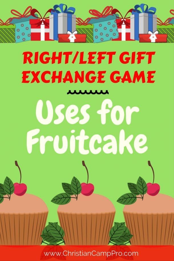 RIGHT/LEFT GAME - Uses for Fruitcake