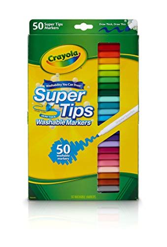 Crayola Super Tips Washable Markers Age 3+ - 50 Count