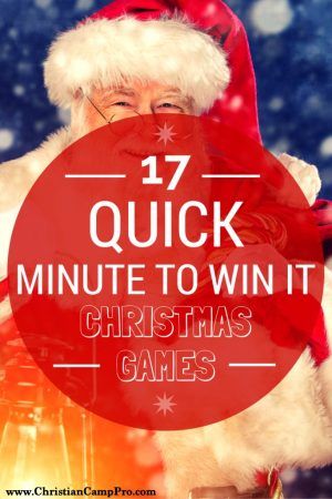 17 Quick “Minute To Win It” Christmas Games