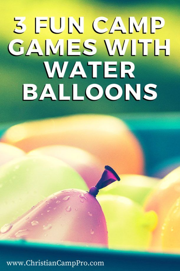 3 Fun Camp Games with Water Balloons