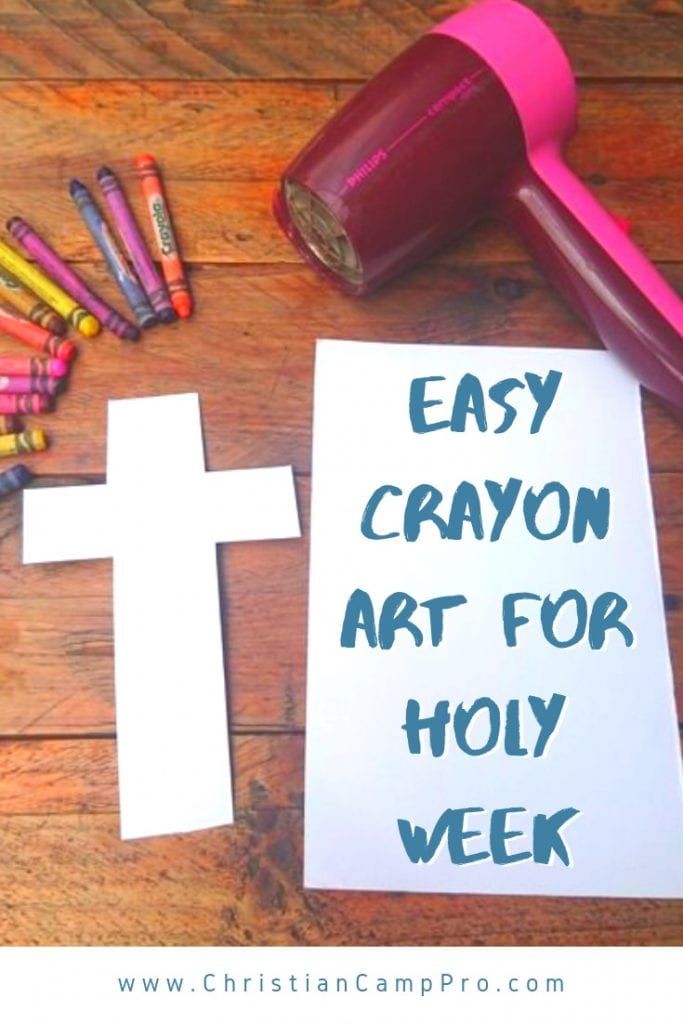 EASY Crayon Art for Holy Week