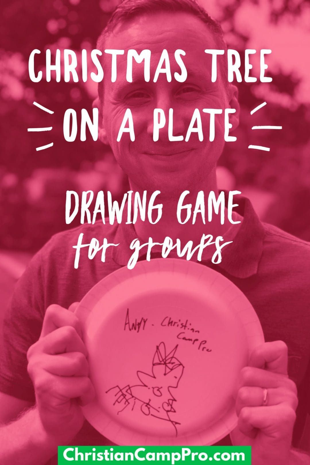 Christmas tree on A Plate Drawing Game for Groups